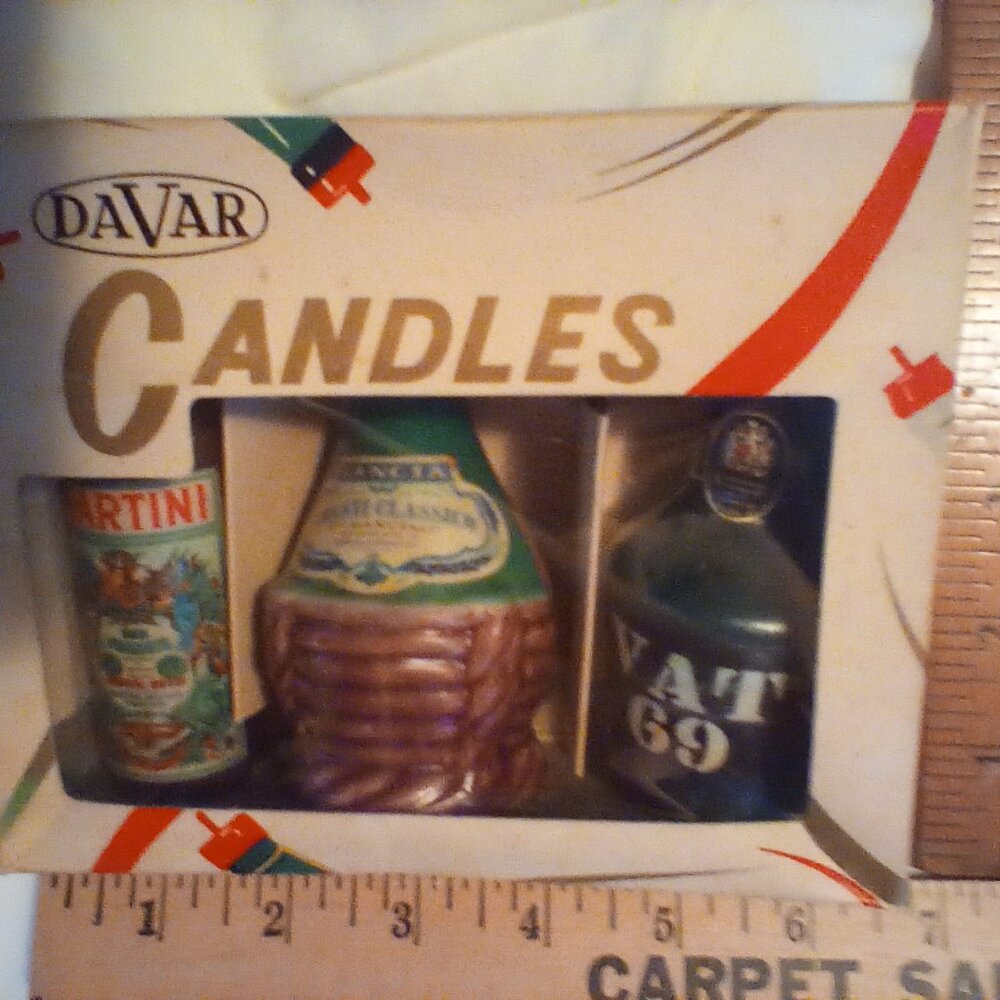 Candles vintage liquor theme